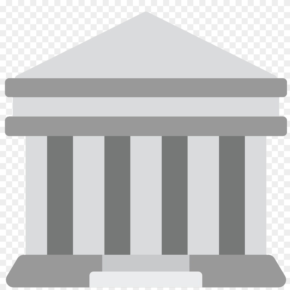 Classical Building Emoji Clipart, Architecture, Parthenon, Person, Pillar Png Image