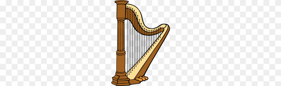 Classical Harp Clip Art, Musical Instrument, Bridge Free Transparent Png