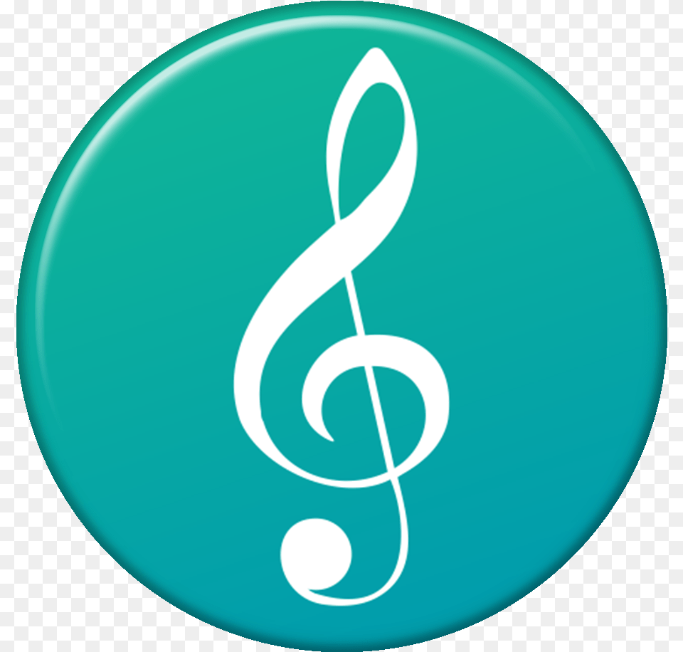 Classical Music Logo, Symbol, Disk, Turquoise, Text Png Image