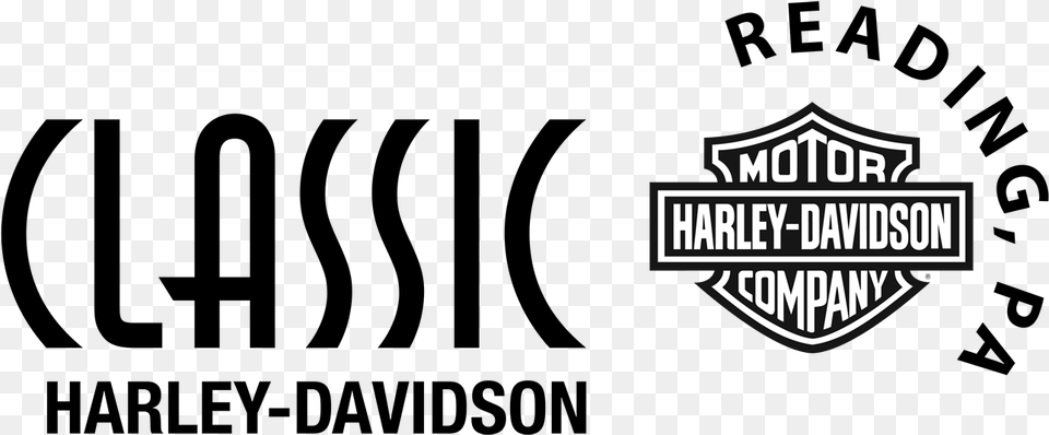 Classicharley Logo Black And White Harley Davidson Png