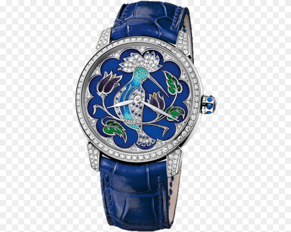 Classico Lady Huppe Motif Dial Alligator Leather Automatic Watch, Arm, Body Part, Person, Wristwatch Png