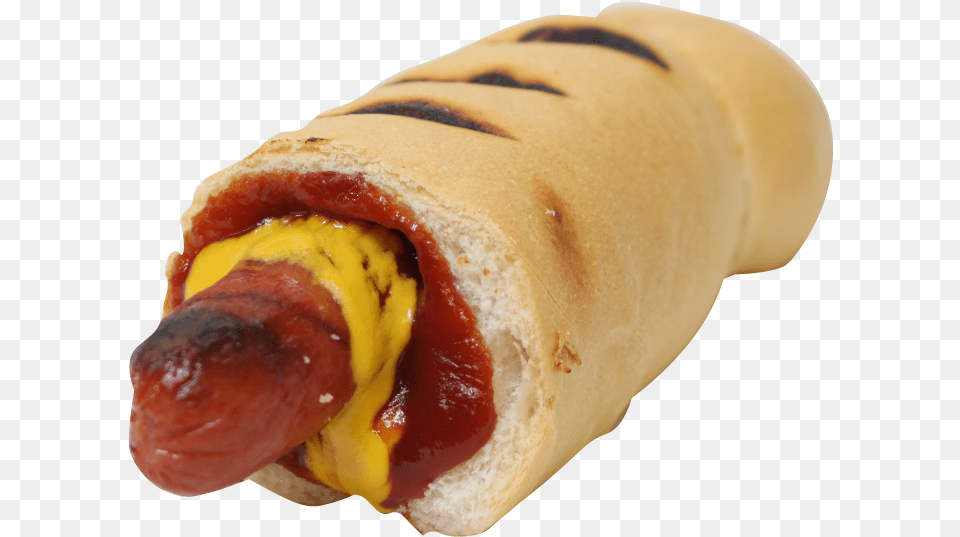Classicweiner Ketchupmustard Pigs In A Blanket Transparent, Food, Hot Dog, Ketchup Free Png