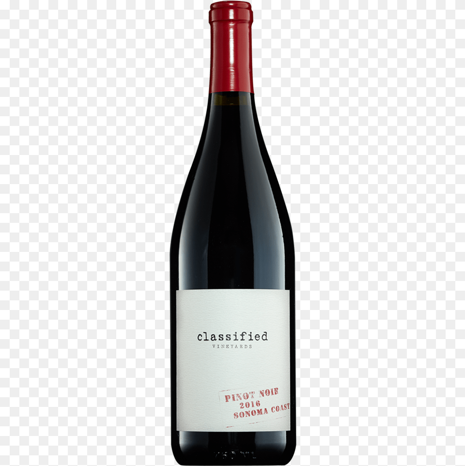 Classified Bottle No Back Senses Russian River Valley Pinot Noir 2017, Alcohol, Beverage, Liquor, Wine Free Png