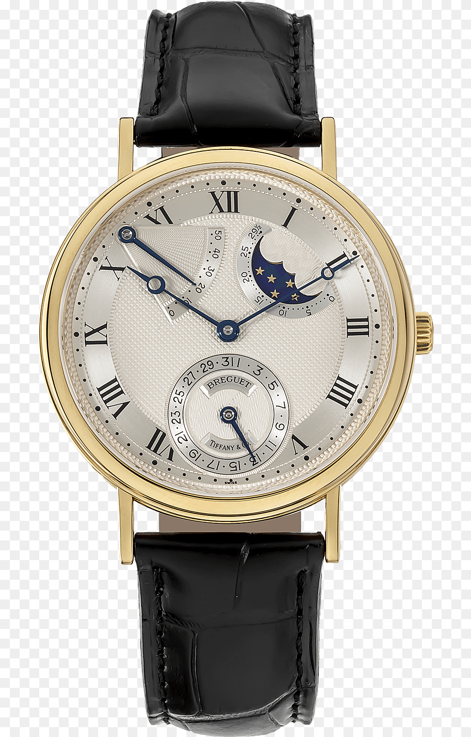 Classique Power Reserve Moon Phase Yellow Gold Automatic Breguet, Arm, Body Part, Person, Wristwatch Free Png Download