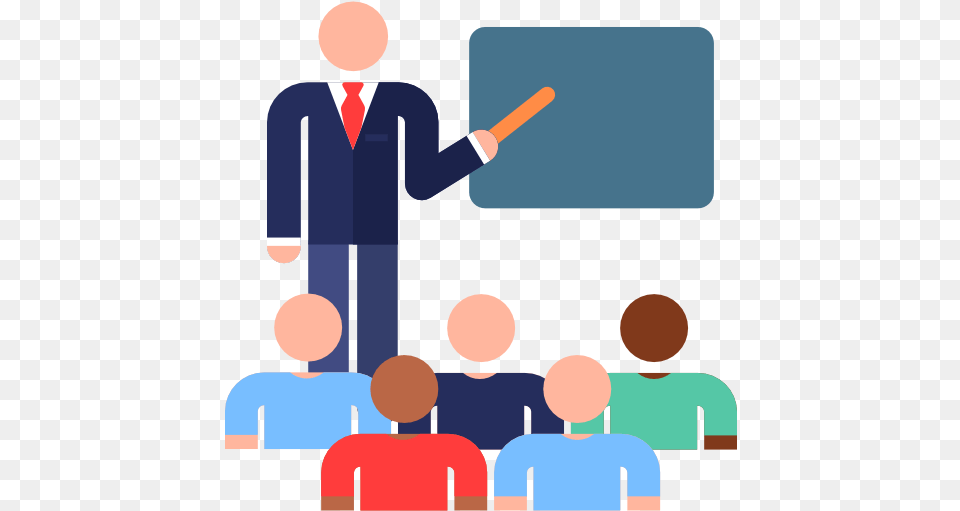 Classroom People Icons Flat Classroom Icon, Crowd, Person, Seminar, Room Free Png Download