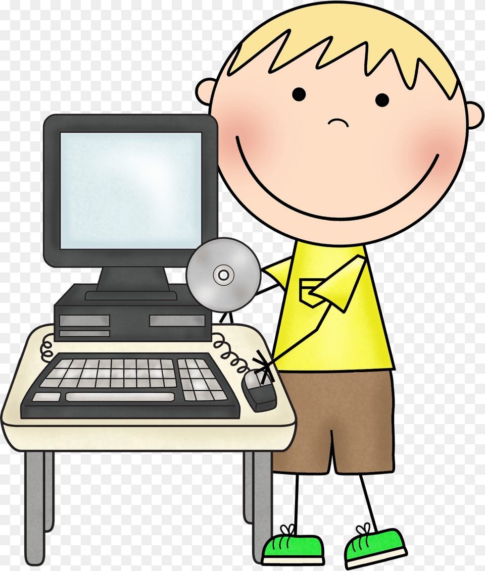 Classroom Helpers Clip Art Computer, Pc, Electronics, Laptop, Hardware Free Png