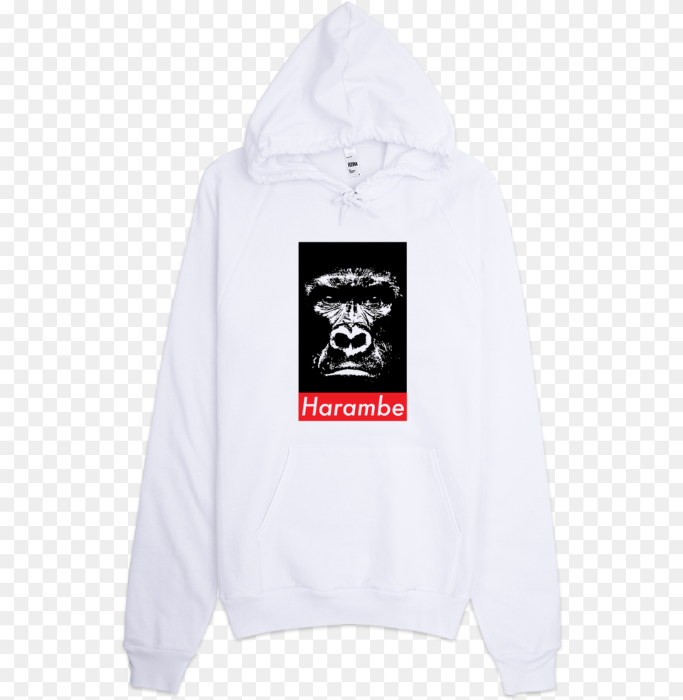 Classrooms Are Cold Af Stay Cozy In A Harambe Hoodie Hoodie, Clothing, Hood, Knitwear, Sweatshirt Free Png Download