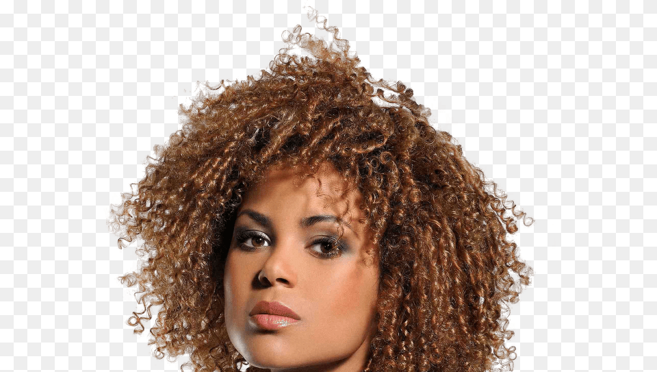 Classy Model Brown Kinky Curly Wig, Face, Head, Person, Photography Free Png Download