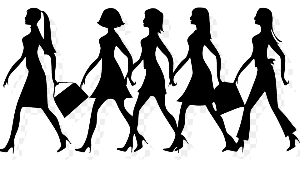 Classy Things No The Art Of Walking, Silhouette, Stencil, Adult, Female Free Png Download