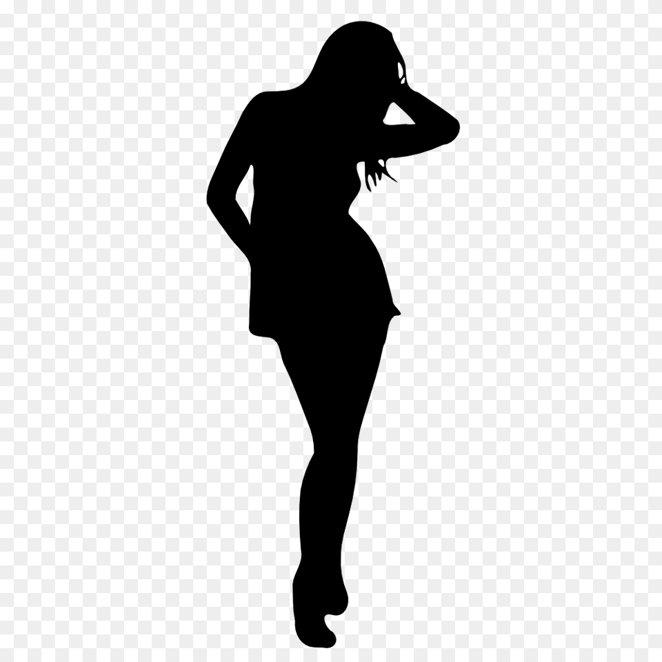 Classy Women With Martini Clipart, Adult, Female, Person, Silhouette Free Png