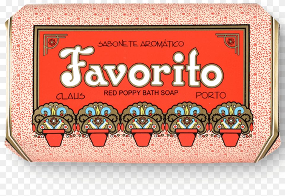 Claus Porto Favorito Red Poppy Soap Png Image