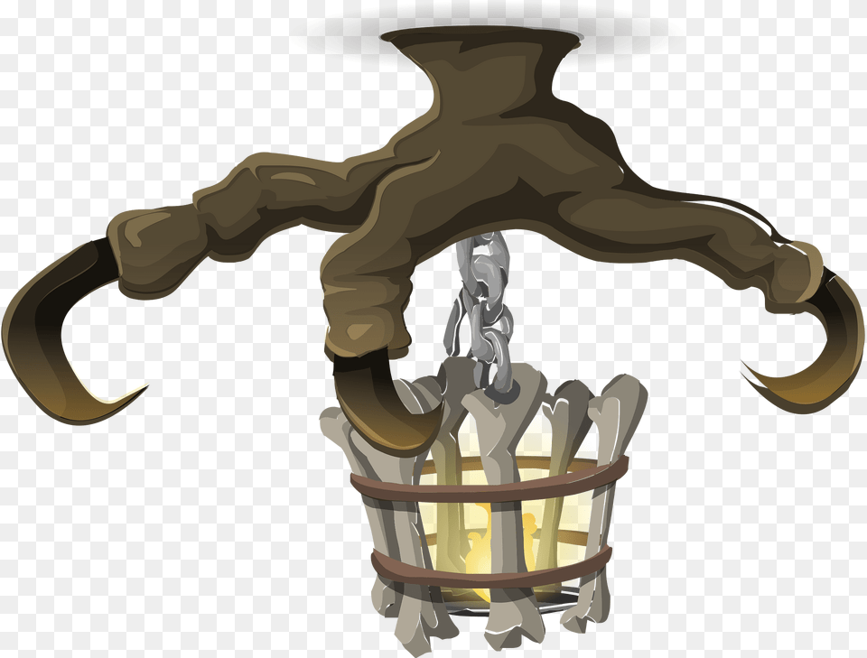 Claw Hanging Fantasy Ceiling Lamp Clipart, Electronics, Hardware Png