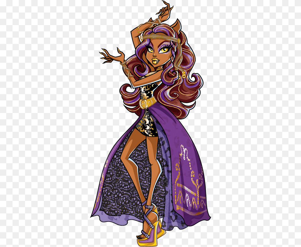 Clawdeen Wolf 13 Wishes Caszbah Monster High 13 Wishes Clawdeen Wolf, Book, Publication, Comics, Adult Free Png Download