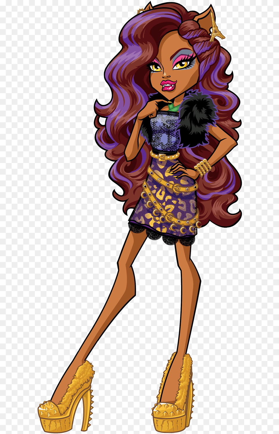 Clawdeen Wolf Monster High Characters, Adult, Shoe, Person, Footwear Free Png Download