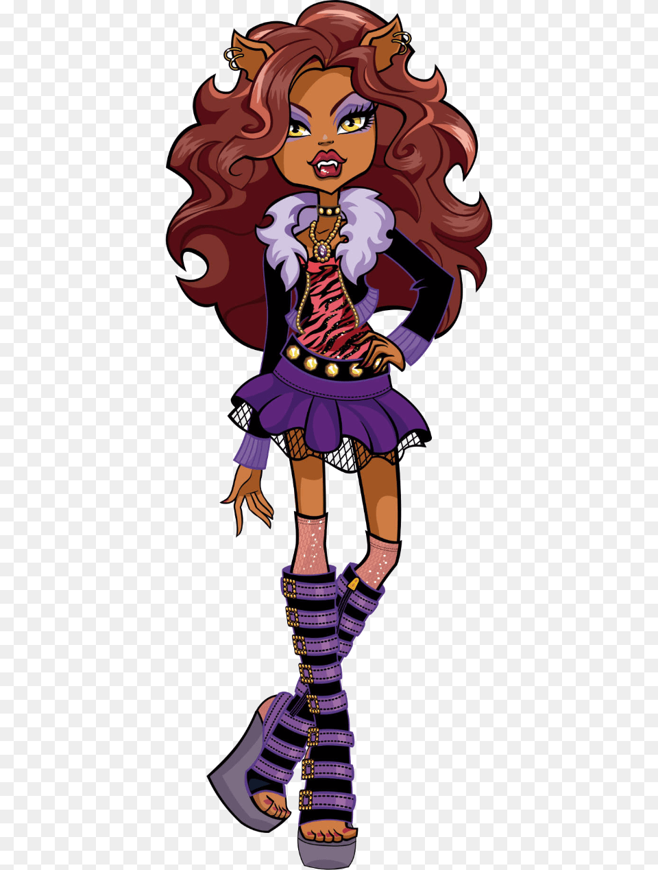 Clawdeen Wolf Monster High Clawdeen Wolf, Book, Comics, Publication, Person Png