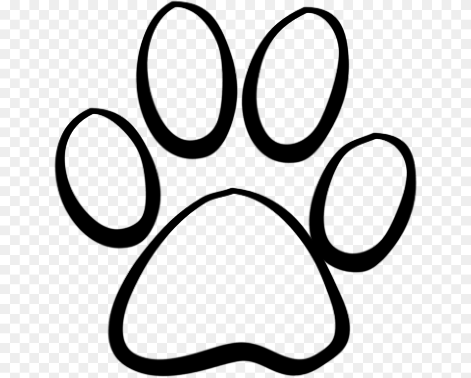 Claws Clipart Dog Claw Paw Black And White Clipart, Gray Png Image