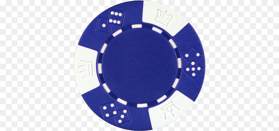 Clay Composite Triple Crown Poker Chips Blue Poker Chip, Game, Gambling Png