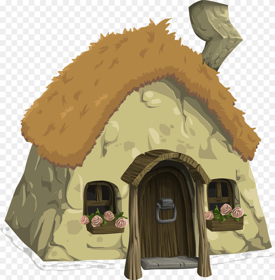 Clay Cottage Clipart, Architecture, Building, Countryside, Hut Free Transparent Png