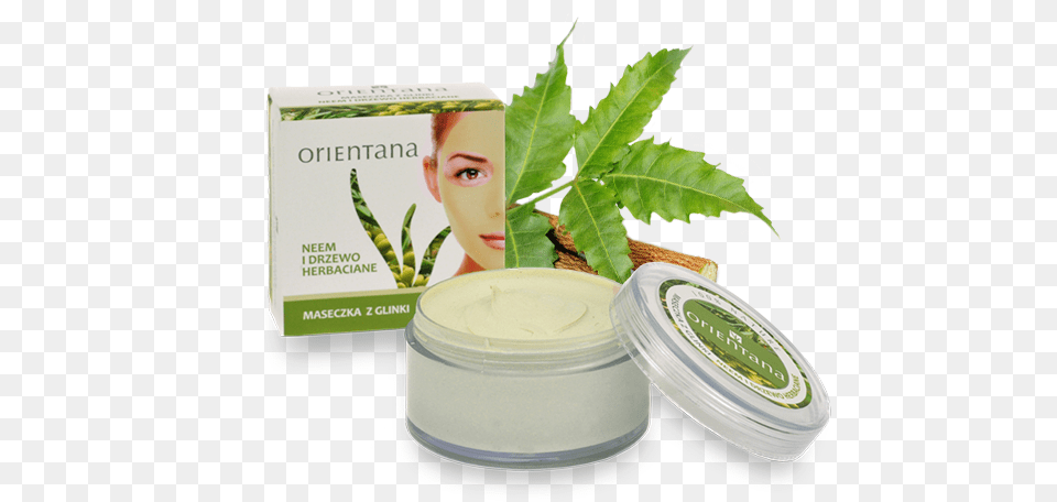 Clay Face Mask Neem And Tea Tree Orientana Or019 Orientana Ayurvedic Hair Therapy, Adult, Plant, Person, Leaf Free Transparent Png