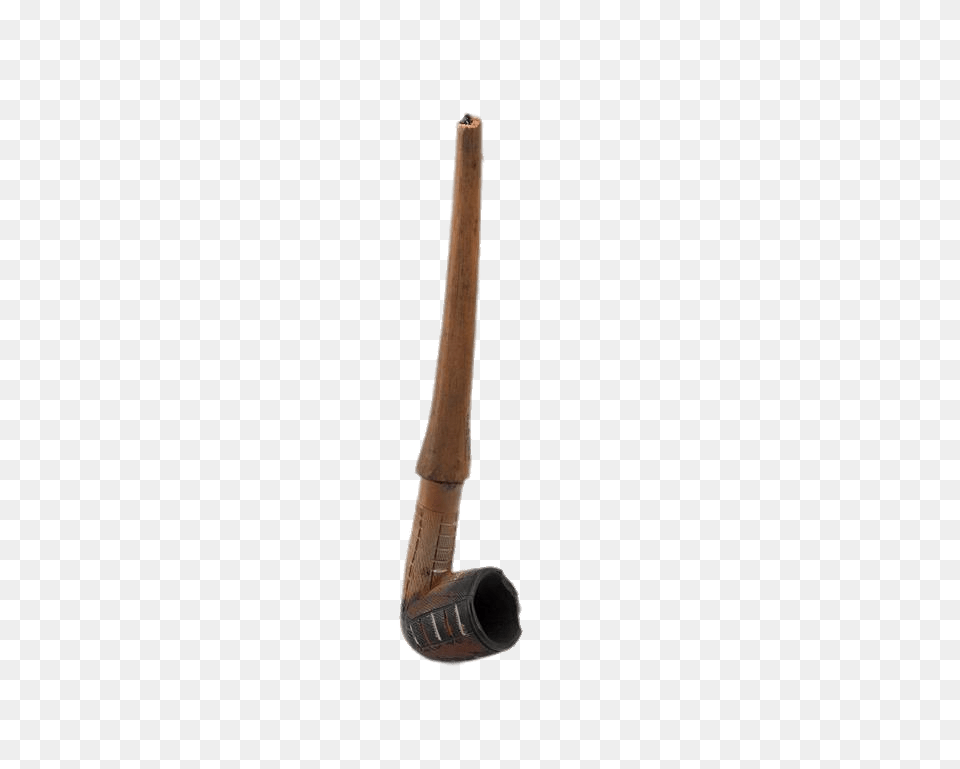 Clay Tobacco Pipe With Wooden Stem, Smoke Pipe Free Png Download