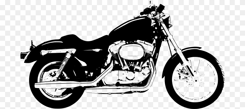 Claydowling Harley Davidson Sportster, Gray Free Transparent Png