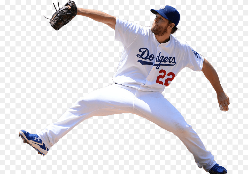 Clayton Kershaw Pitching Forever Collectibles Mlb Los Angeles Dodgers Swoop, Baseball, Baseball Glove, Clothing, Sport Free Png