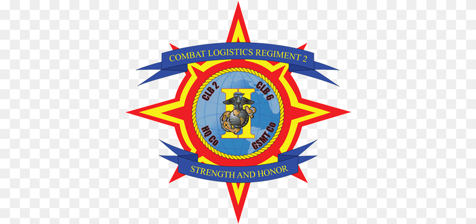 Clb 2 Clr 2 2nd Mlg Combat Logistics Battalion 2 Logo, Badge, Symbol, Emblem Free Transparent Png