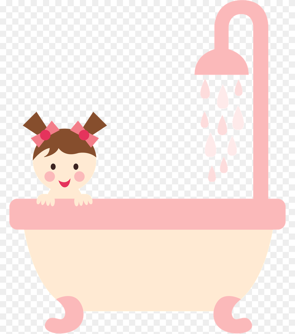 Clean Baby Clipart, Bathing, Bathtub, Person, Tub Free Transparent Png