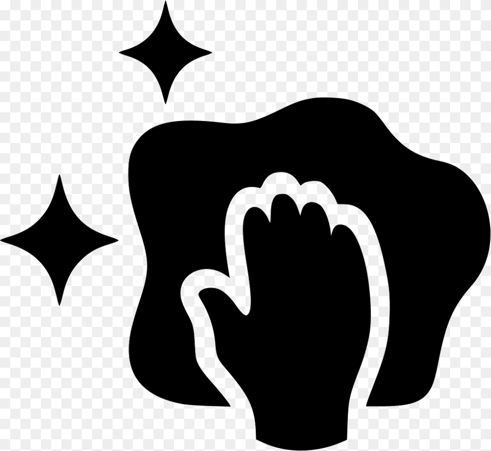 Clean Clean Icon, Body Part, Hand, Person, Stencil Free Png Download