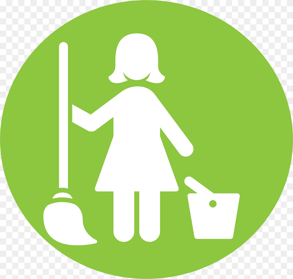 Clean Clipart Maid Icon, Cleaning, Person, Disk, Baby Free Png