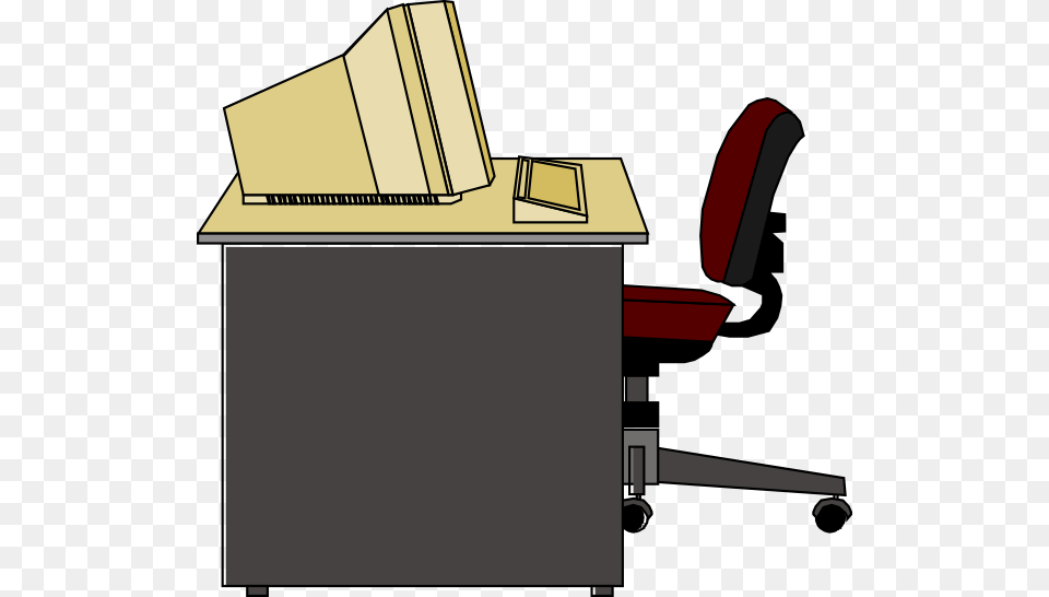 Clean Computer Cliparts, Desk, Furniture, Table, Computer Hardware Free Transparent Png