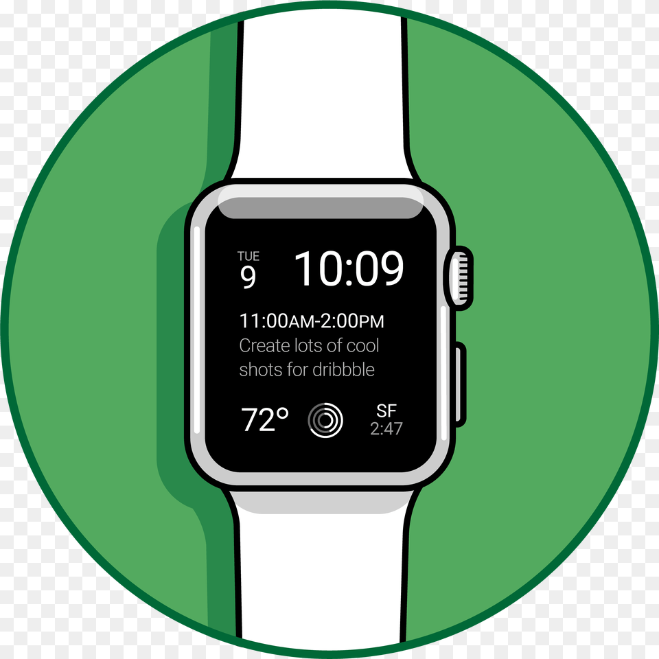 Clean Green Free Icon Set By Daniel Myer Watch Strap, Wristwatch, Digital Watch, Electronics, Disk Png Image