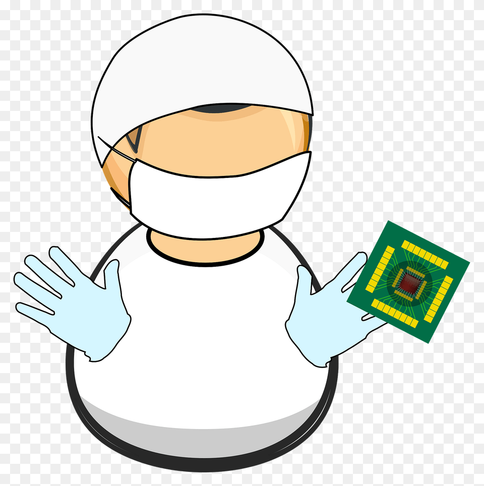 Clean Lab Worker Clipart, Electronics, Hardware, Computer Hardware, Clothing Free Png Download
