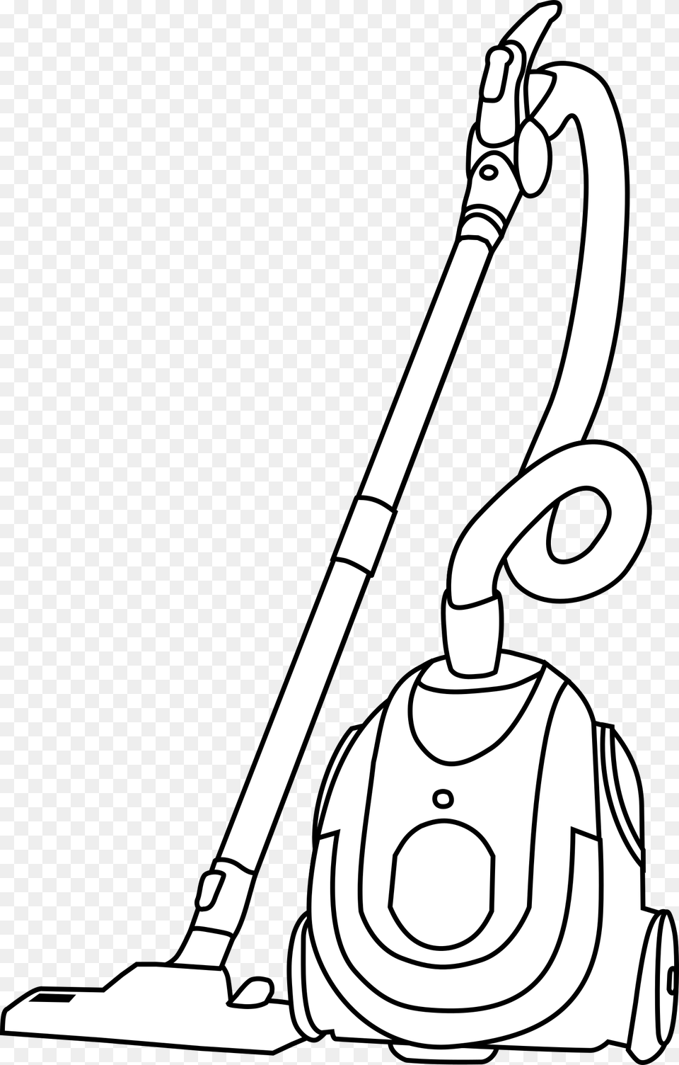 Cleaner Drawing At Getdrawings Vacuum Cleaner Clipart Black And White, Device, Appliance, Electrical Device, Vacuum Cleaner Png Image