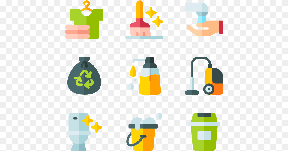 Cleaning 50 Icons Cleaning Free Png