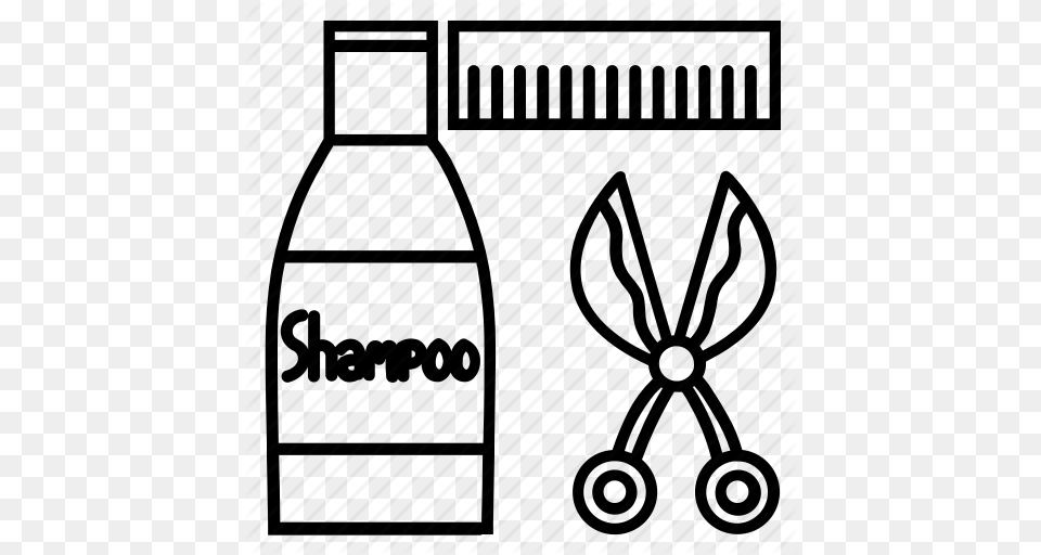 Cleaning Comb Pet Pets Scissors Shampoo Treatment Icon, Architecture, Building, Bottle Free Png