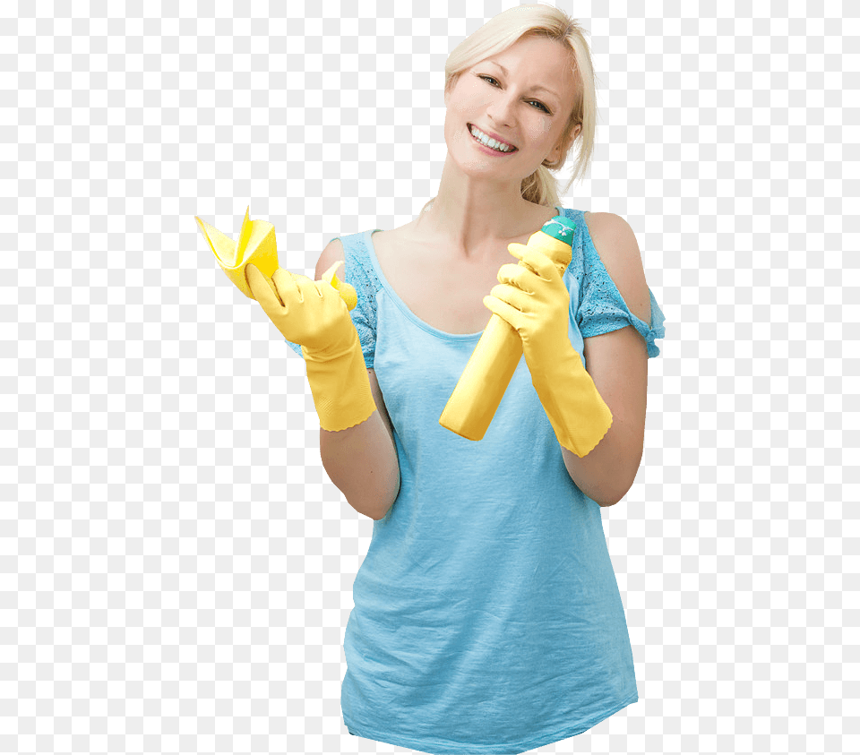 Cleaning Company Hollywood California Cleaner Girl, Person, Clothing, Glove, Adult Png