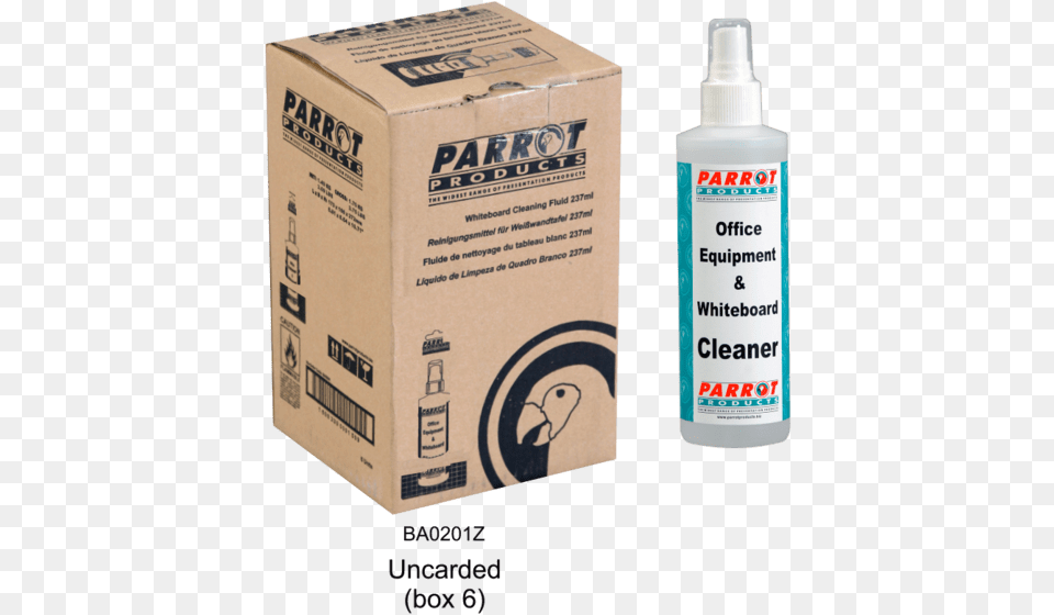 Cleaning Fluid Whiteboard 237 Ml Uncarded Box Of Cleaning Fluid Whiteboard, Bottle, Cardboard, Carton Png Image