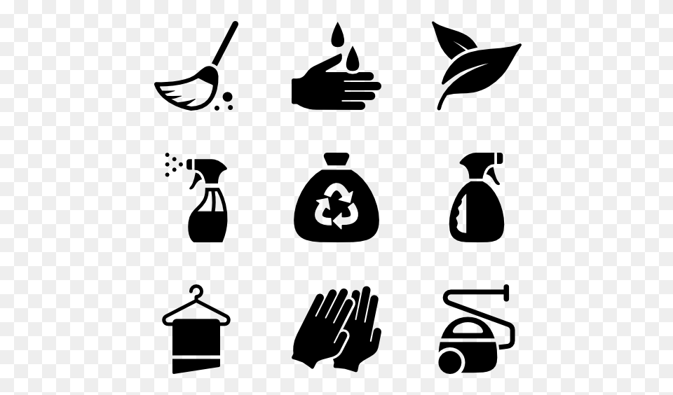 Cleaning Icon Packs, Gray Free Transparent Png
