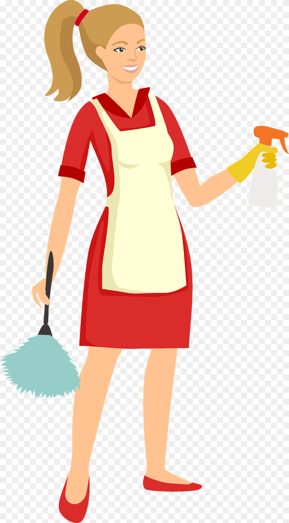 Cleaning Lady Clipart, Person, Face, Head Free Png Download