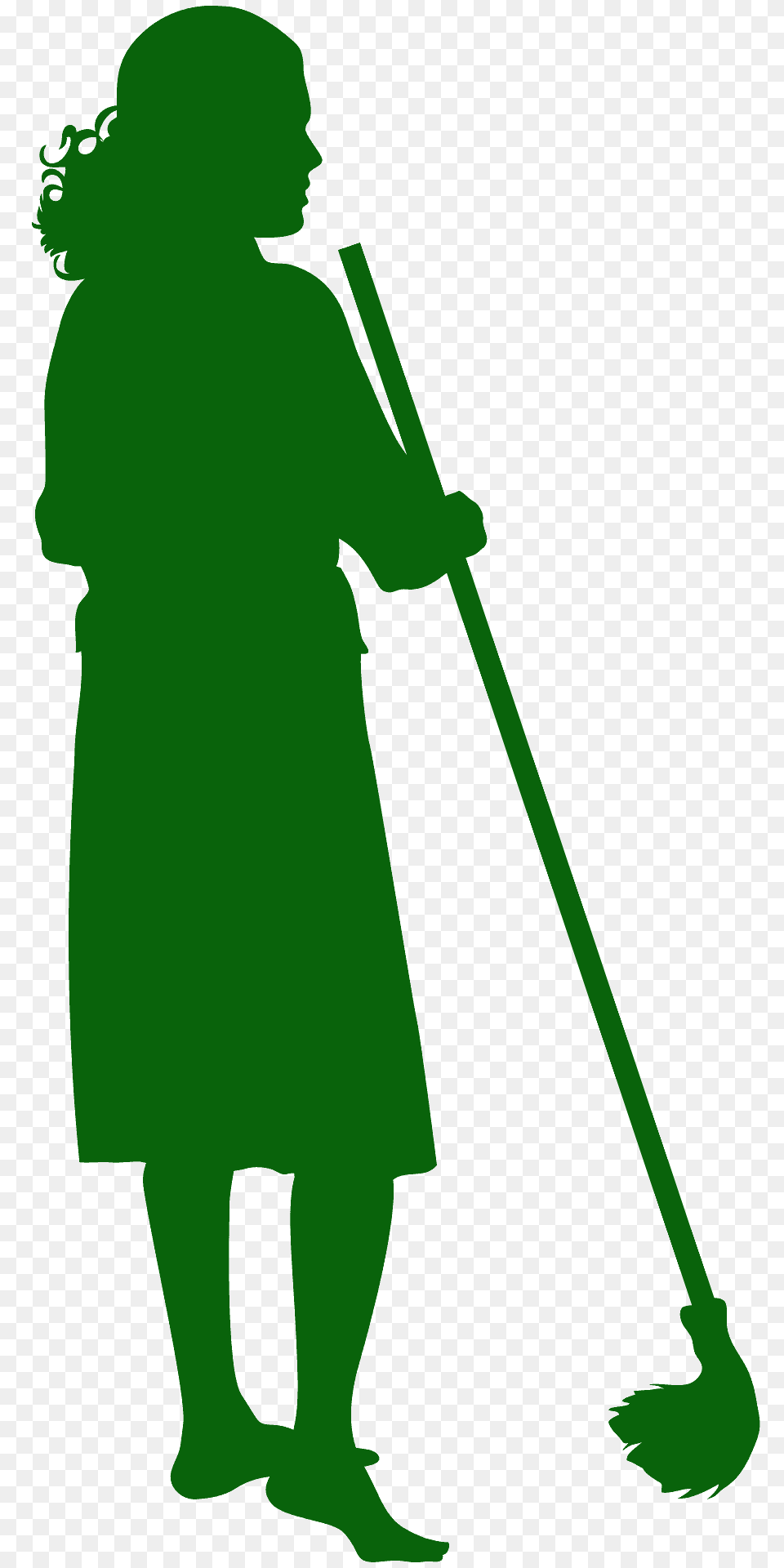 Cleaning Lady Silhouette, Person, Face, Head, Clothing Png