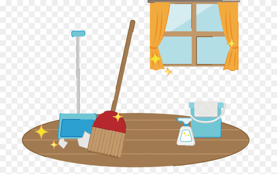 Cleaning Room Clipart, Person, Broom Free Transparent Png