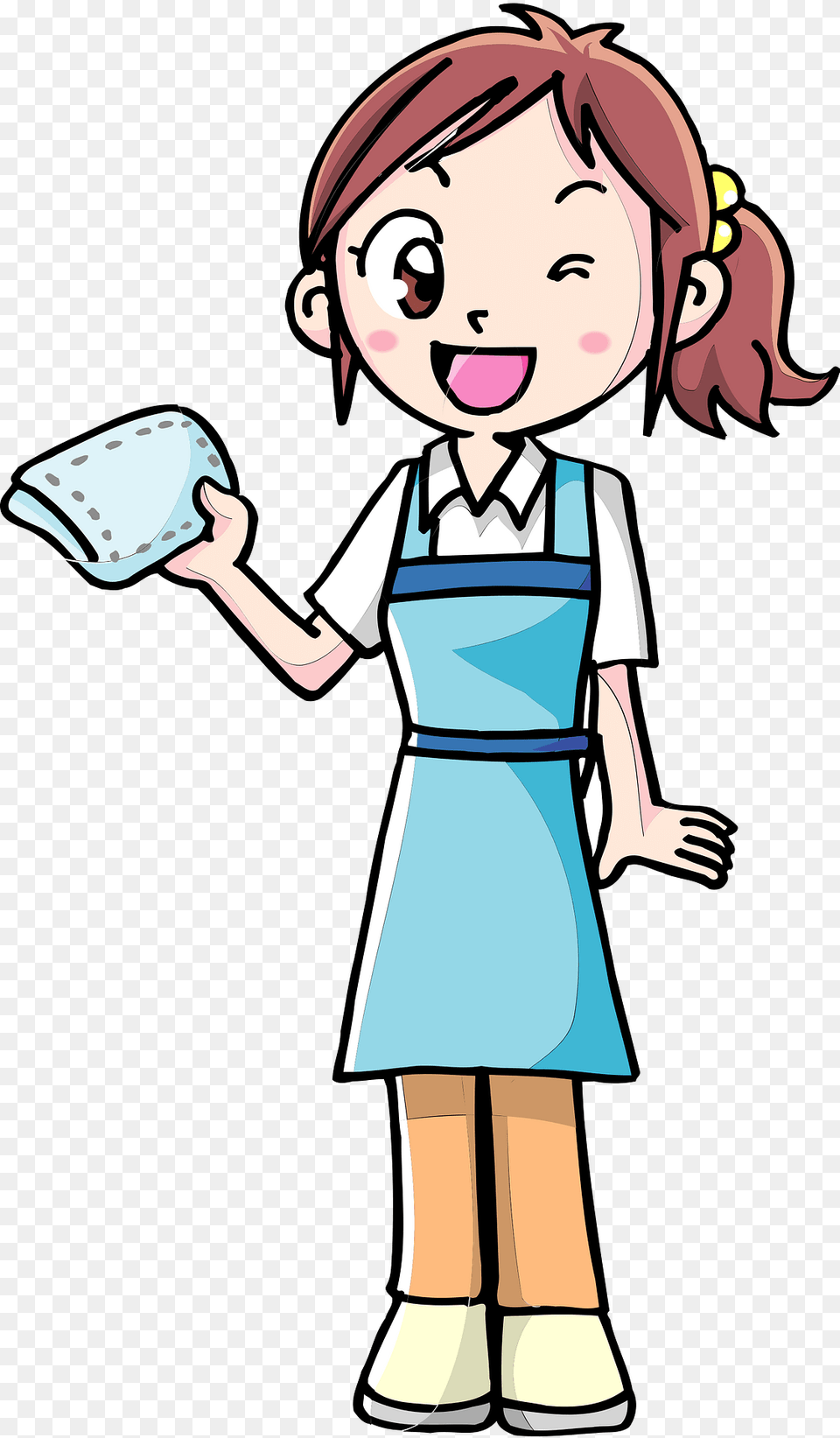 Cleaning Staff Woman Clipart, Person, Baby, Face, Head Free Png