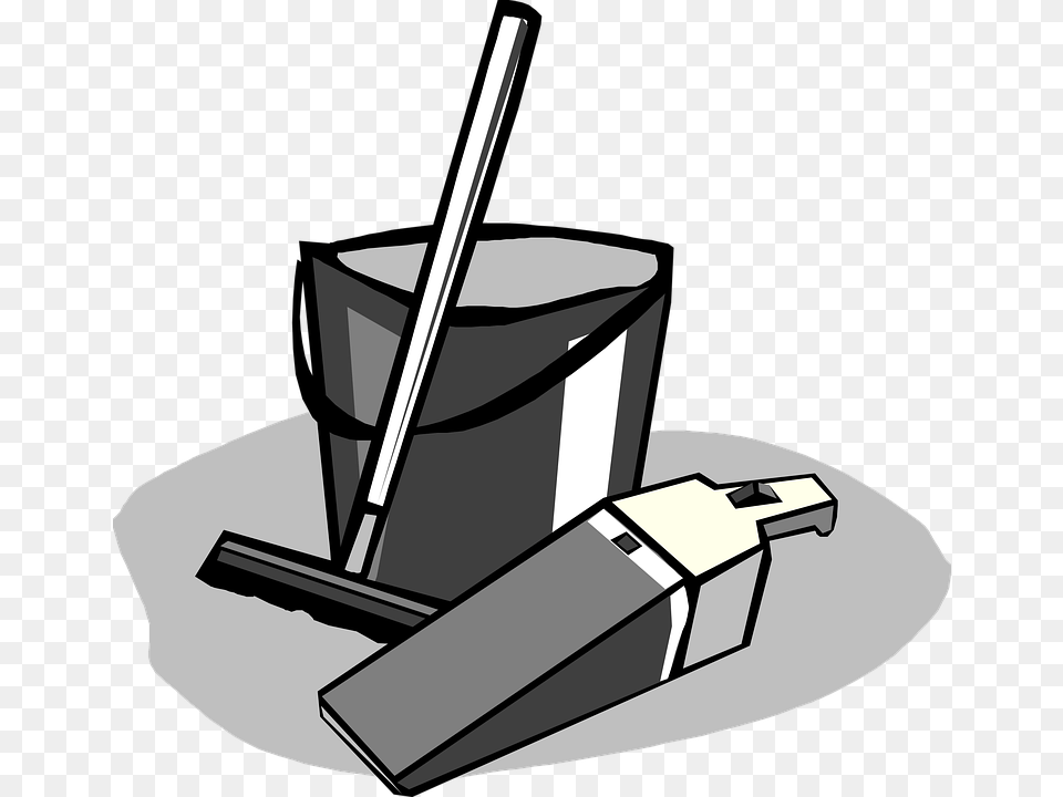 Cleaning Supplies Clip Art Black And White Cleaning Tools Png Image