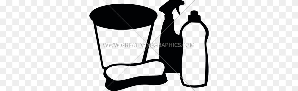 Cleaning Supplies Production Ready Artwork For T Shirt Printing, Bottle, Bow, Weapon, Person Free Transparent Png