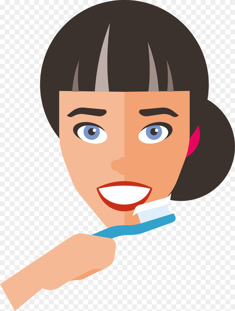 Cleaning Teeth Clipart, Baby, Person, Face, Head Free Png Download