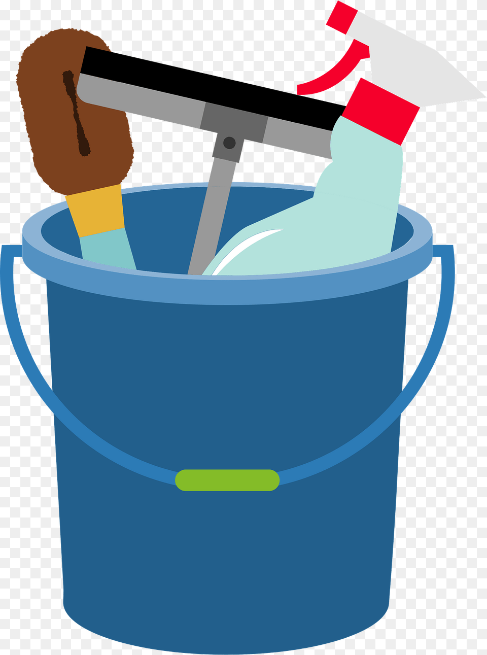 Cleaning Tools Clipart, Bucket Free Png