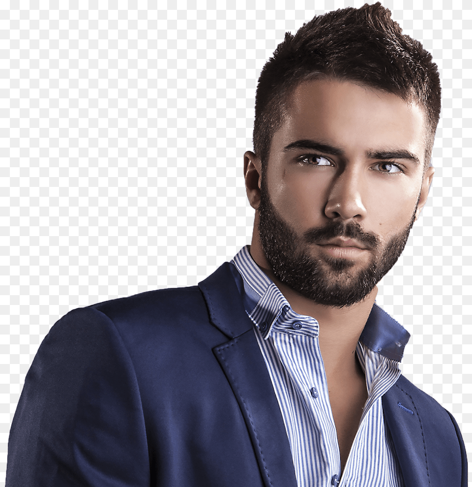 Cleaning Up Mustache With Beard, Portrait, Photography, Face, Person Png Image