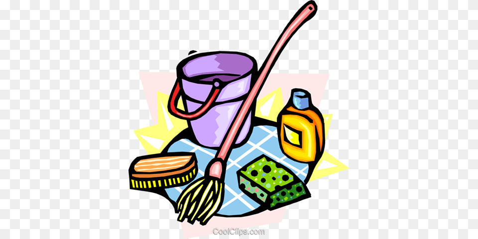Cleaning Utensils Clipart, Person, Tool, Plant, Lawn Mower Png Image