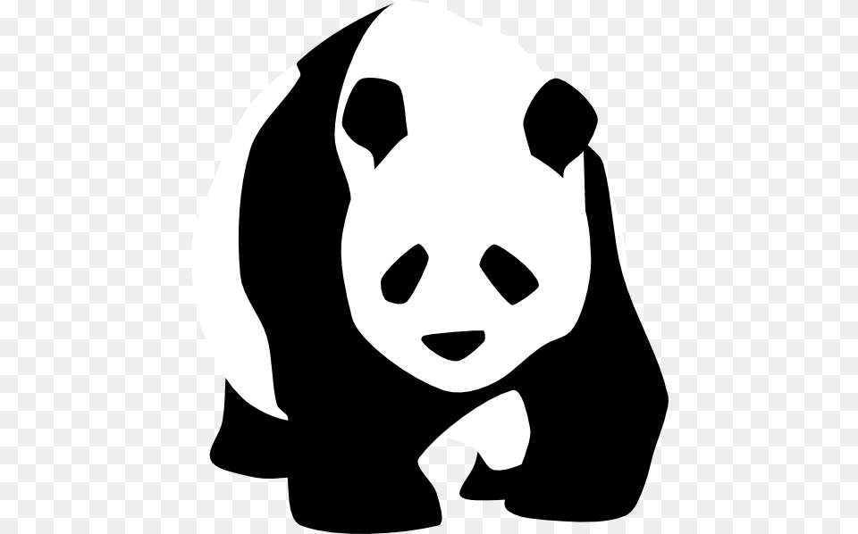 Clear Background Clip Art Panda Clip Art, Stencil, Baby, Person, Face Png Image